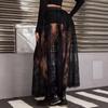 Женская готическая прозрачная длинная юбка с кружевом – Европейский и американский летний стиль