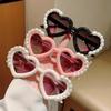 Cute Children's Sunglasses, Boys' and Girls' Sunglasses, Heart-shaped Sunshade Glasses, Decorative Glasses