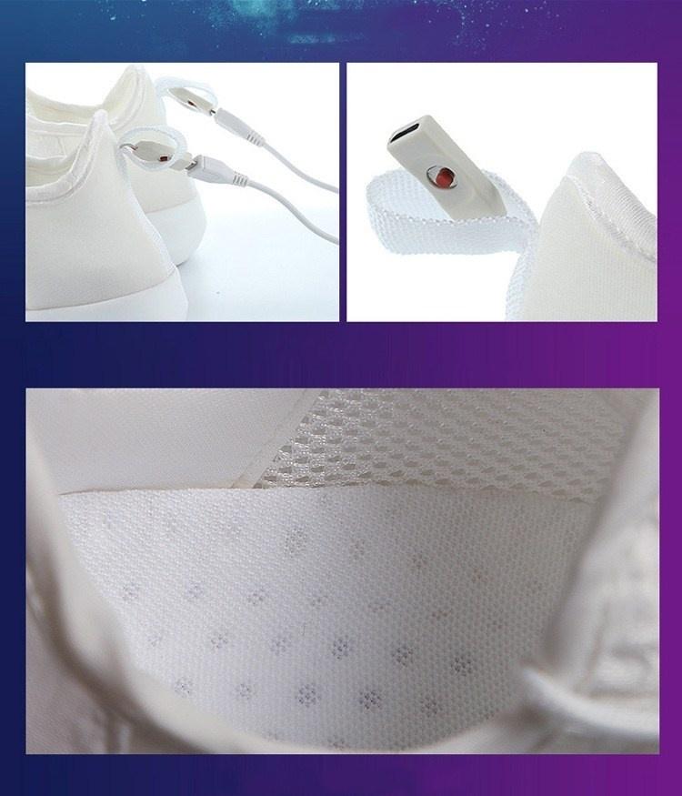 Размер 25-46, новая летняя обувь из оптоволокна со светодиодной подсветкой для девочек, мальчиков, мужчин, женщин, светящиеся кроссовки с USB-зарядкой, мужская обувь с подсветкой