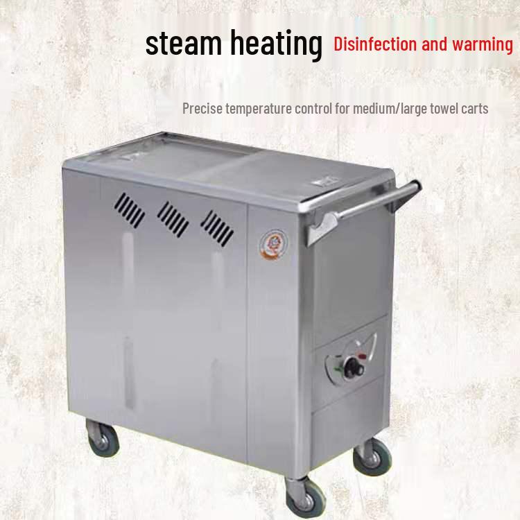 Baonan Medium Electric Heated Stainless Steel Towel Cart with Heat Preservation and Snow Brush
