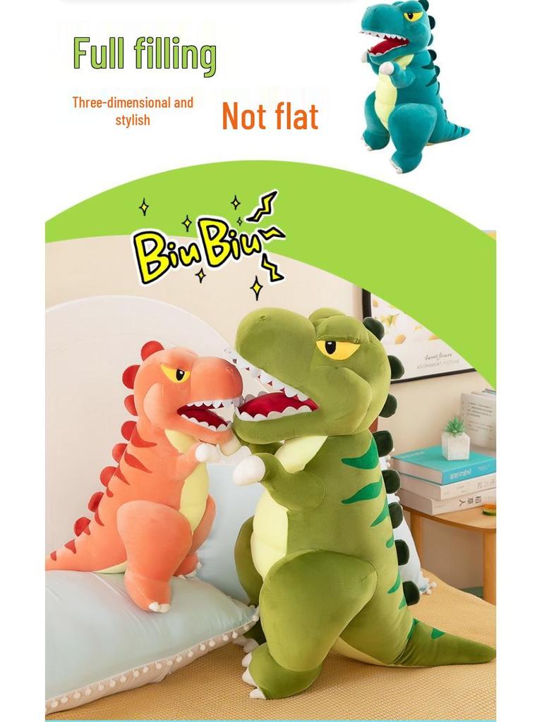 Large Tyrannosaurus Rex Plush Toy - Soft Pillow & Comforting Stuffed Animal for Kids