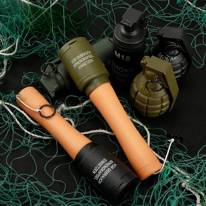 Пластиковая граната-игрушка M24 с эффектом взрыва. Веселый взрывающийся дизайн. Идеально подходит для игр на свежем воздухе и детских игр.