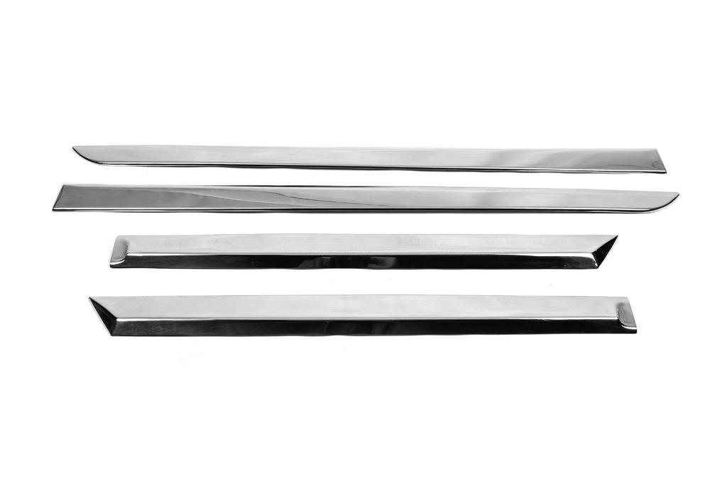Door Molding (4 Pcs, Stainless Steel) Sedan, OmsaLine - Italian Stainless Steel for Opel Astra H 2004-2013