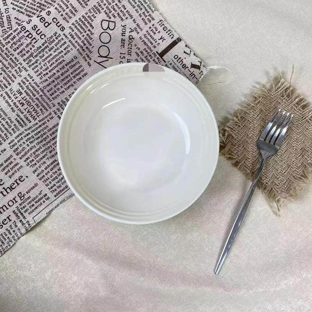 7 дюймов фарфоровая суповая миска 1 упаковка керамическая обеденная тарелка десерт салат блюдо кухонный поднос красочная глубокая столовая посуда