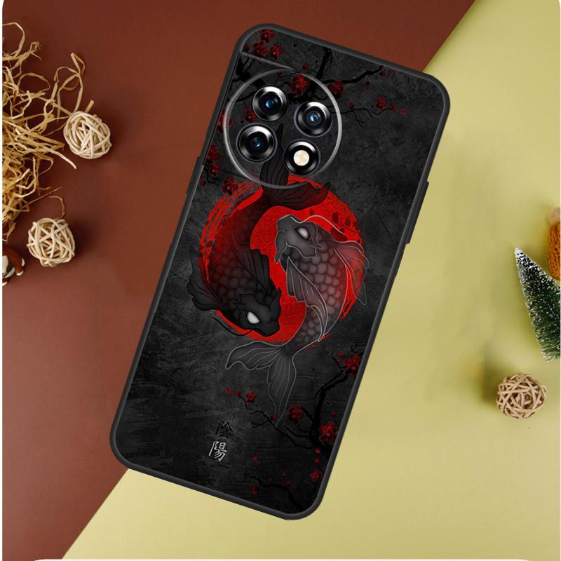 Искусство с рыбами кои Инь-Ян для OnePlus Nord CE 4 3 2 Lite N20 N30 9 10 Pro 8T 9RT 10T 10R 13R 12R 11 12 13 Чехол для телефона