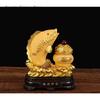 1 шт. китайский креативный смоляной золотой рыбный орнамент для дома, гостиной, рабочего стола, входа, винного шкафа, украшения, подарок на новоселье