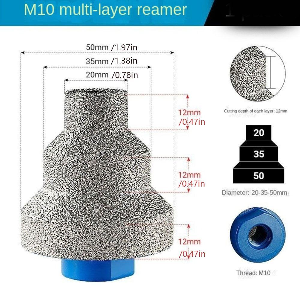 Straight Flute Step Drill Bit Hole Cutter Beveling Chamfer Bit Tile Cutter