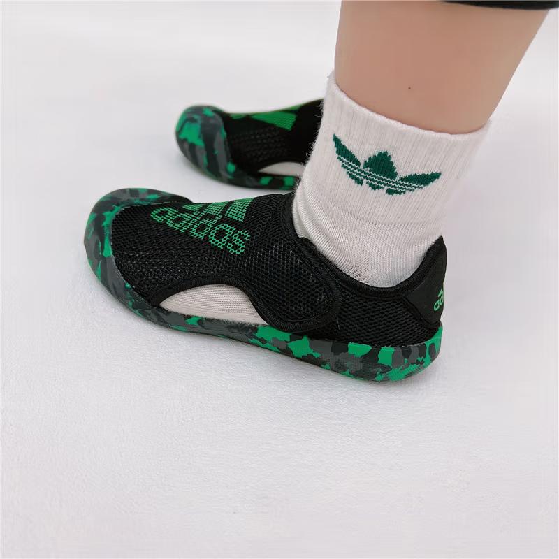 Adidas Altaventure 2.0 Простые Удобные Нескользящие Прочные Сандалии Детские Сандалии Черные Зеленые FZ6510