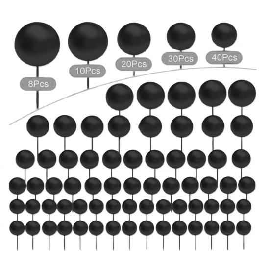 108 шт., шарики для украшения торта, воздушные шары, вставки для кексов, пенопластовые украшения для выпечки, сделай сам, многоразовые, праздничная атмосфера, декор для торта