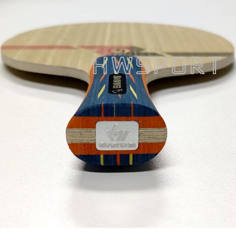 SANWEI BY EVEN Настольный теннисный лезвие 10 Wood 9 Soft Carbon Ping Pong Blade OFF++ для быстрой скорости