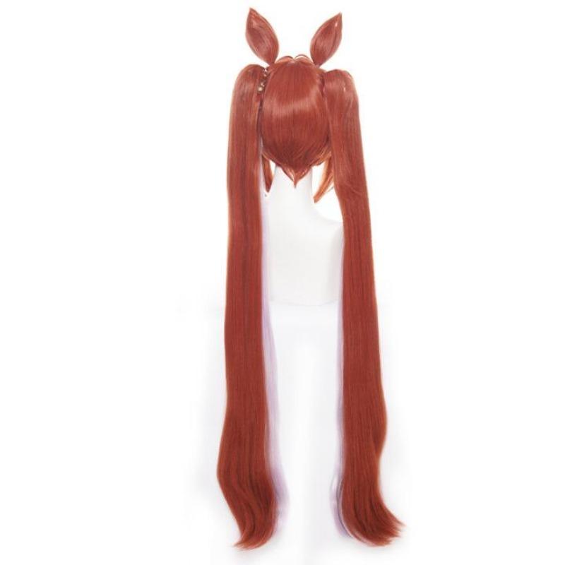 100 см аниме Uma Musume Pretty Derby косплей парик Daiwa Scarle косплей парик головные уборы коричневые синтетические волосы термостойкие