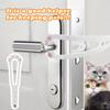 No Drill Cat Gate Indoor Pet Door Barrier Plastic Ventilation Pass Cat Access Keep Door Open for Bedroom Living Room