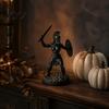 Detailed Muscle Armor Figurine 3D Printed Female Gladiator Statue, Spartan Woman Warrior with Cool Shield, Historical Desktop Ornament for Home Office