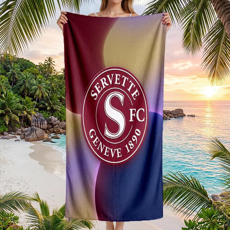 Servette FC print Quick Dry Beach Towel Microfiber Absorbent Portable Travel Swimming Towel