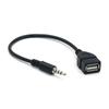 Автомобильный MP3-плеер конвертер 3,5 мм штекер Aux аудио разъем в USB 2.0 гнездо конвертер кабель шнур адаптер