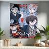 Bungo Stray Dogs Сделай сам Аниме Настенный Гобелен Хиппи Цветочные Настенные Ковры для Общежития Учебной Комнаты Арендованного Дома Дома Настенное Искусство Декор
