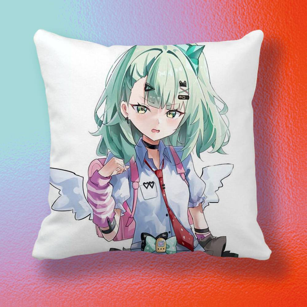 Красивая Каваи Горячая Девушка Милая ZZZ Санна Ария AOD Двусторонняя печатная наволочка Однотонная минималистичная наволочка