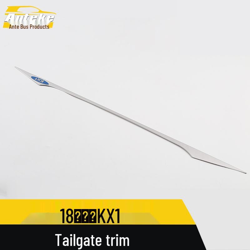 Fits 18 Models: Yipao KX1 Tailgate Trim - Rear Trunk Anti-Scratch Bright Strip/Scuff Sticker Accessories