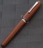 Gullor Natural Wood Fountain Pen with Medium Ink Screw and Silver Clip Nib, Converter, Cap,