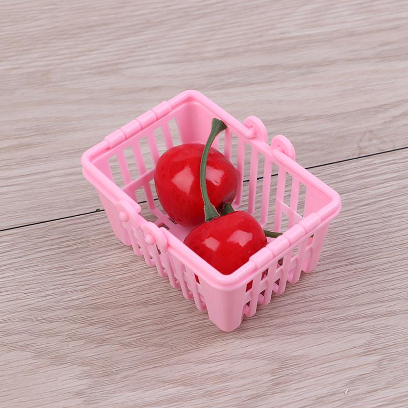 Dollhouse Miniature Shopping Basket Pretend Play Toys Furniture