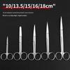 Stainless Steel Ophthalmic Surgical Scissors - Straight/Bent Tip, Sharp for Suture Removal