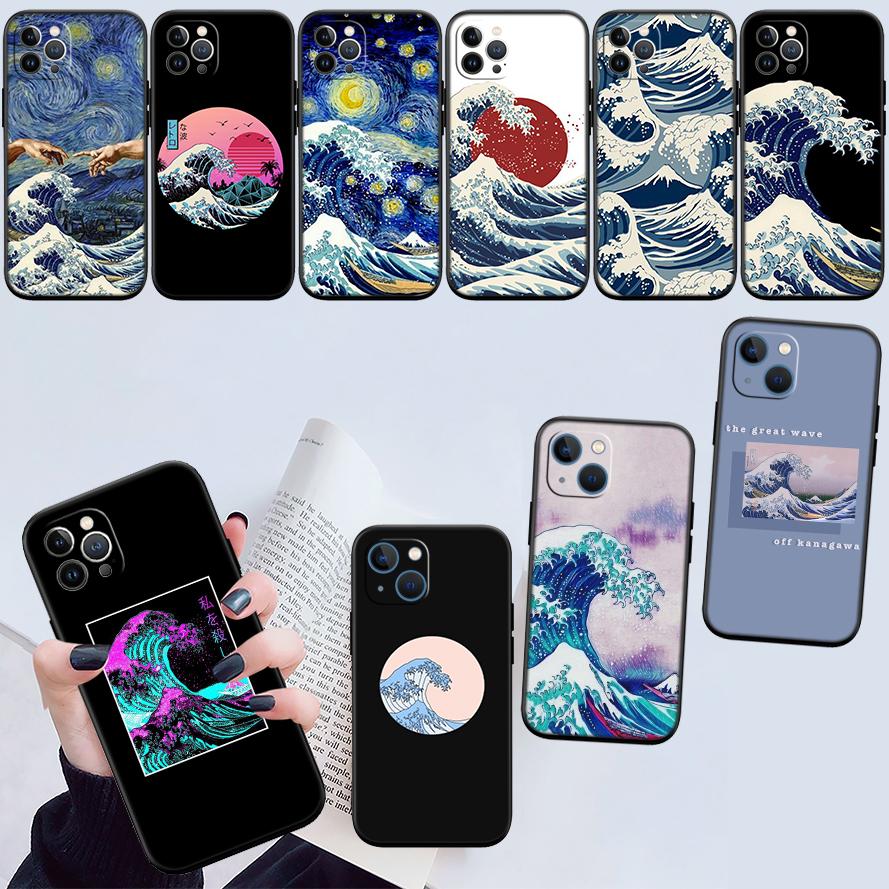 UP32 Great Wave off Kanagawa New High-End Shell Phone Case for iPhone SE X XS XR 16E 17 11 Pro Max 8 7 6 6s Plus Air