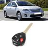 4 Buttons Car Remote Control Key Replacement Black Fits for Toyota Corolla 0810