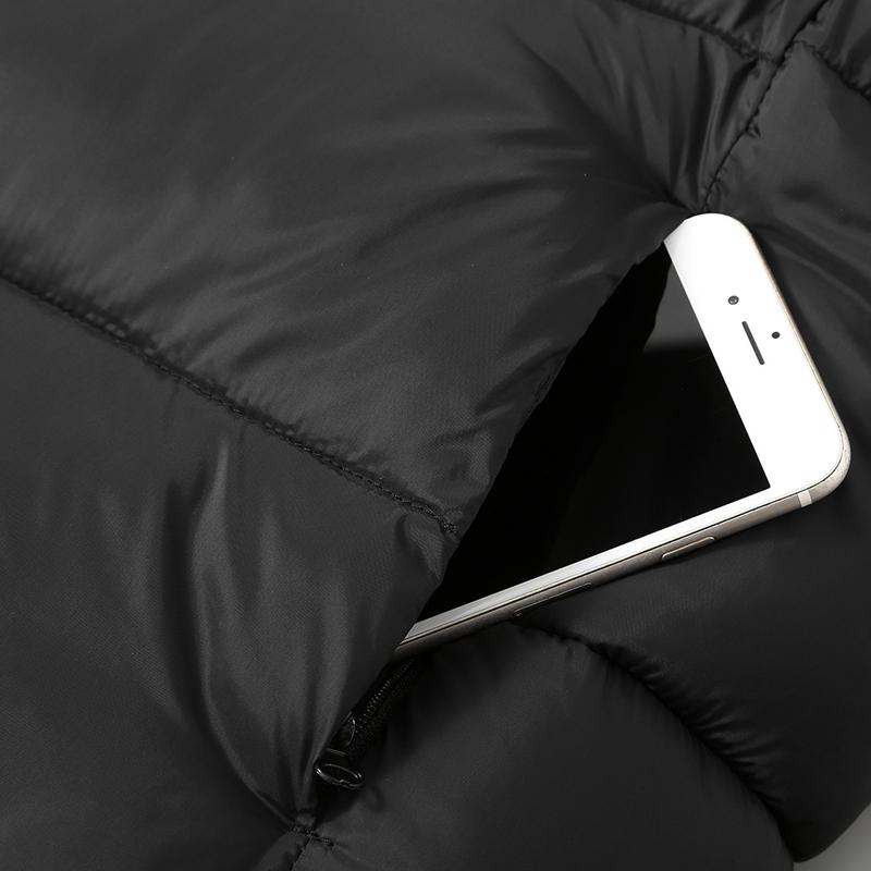 Зимняя мужская куртка без рукавов с капюшоном, парка, повседневный толстый теплый черный жилет для мужчин, верхняя одежда