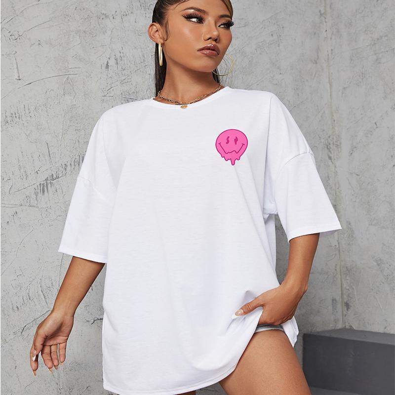 It's Ok To Not Be Ok Just Don't Give Up Personality Letter T-Shirt Women Loose Oversize T-Shirt 100% Cotton Breathable Tee Tops
