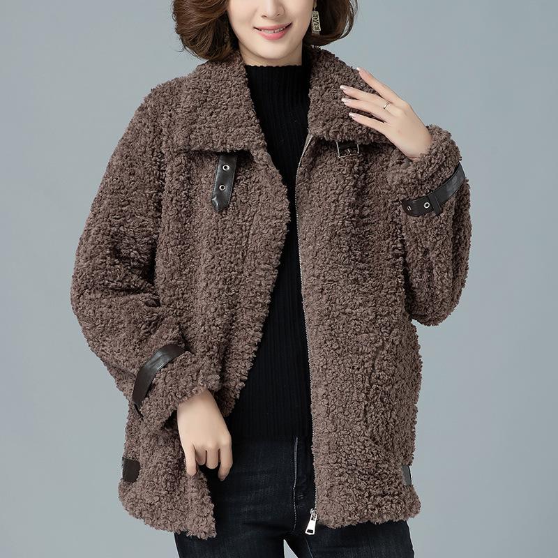 Стильная женская дубленка 2024 года - Универсальная куртка из овчины для осени и зимы