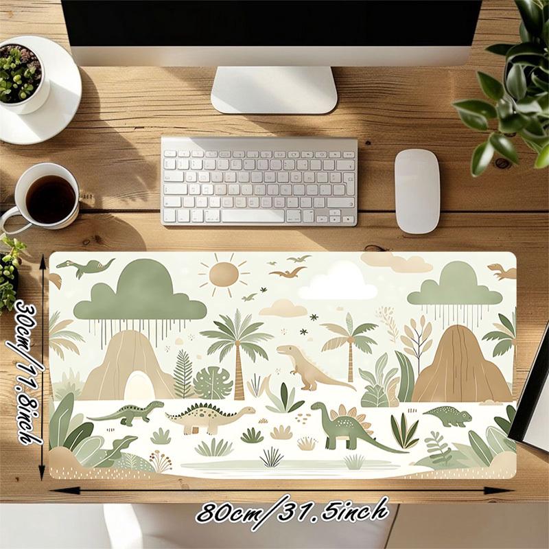 1PC dinosaur, jungle Oversized Mouse Pad - Non-Slip Rubber Base Perfect for Office School Esports Home Decor Desk Mat 234A