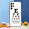 Vision Test Chart Phone Case For Samsung Galaxy S24 S25 Ultra S9 S10 S20 S22 S21 S23 Plus S24 FE Cover Coque