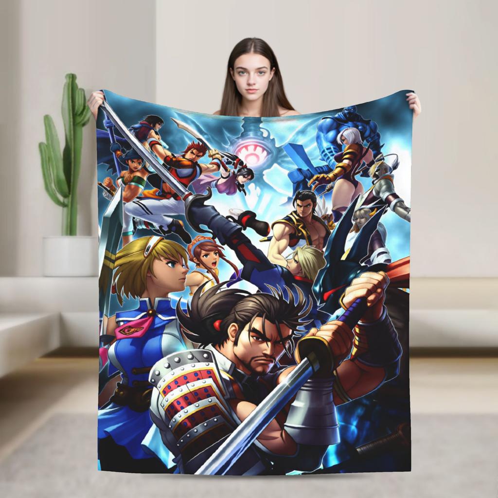 Супер Теплое Одеяло Кемпинг Soulcalibur Постельное Белье Пледы Фланелевое Покрывало Для Гостиной Новинка Чехол На Диван-кровать
