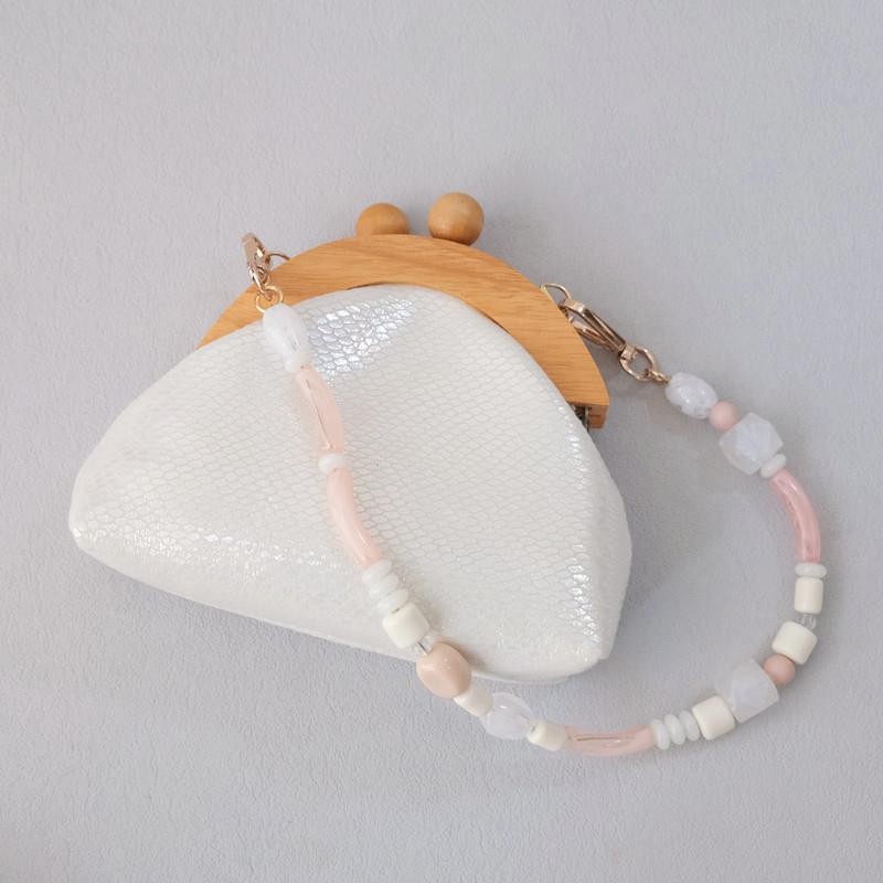 Новый аксессуар для женской сумки, красочные деревянные смоляные бусины, браслет ручной работы, акриловые цепочки для сумок, женская сменная цепочка для ручки сумки