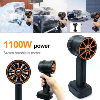 XL Turbo Jet Fan 2200g Thrust Handheld Duct Fan 64mm Wireless Motor Rechargeable for Dewalt/Makita/Milwaukee 18/21V Batterys