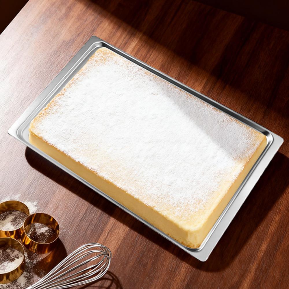 Rectangular Aluminium Zinc Zinc Alloy Baking Tray Non-stick Baking Pan Durable Oven Tray  Bread