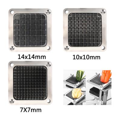 Аксессуары для машины фри, детали для резки чипсов, резак для картофеля фри, резак для картофеля фри, нержавеющая сталь + 3 размера лезвий, резак для картофеля фри,