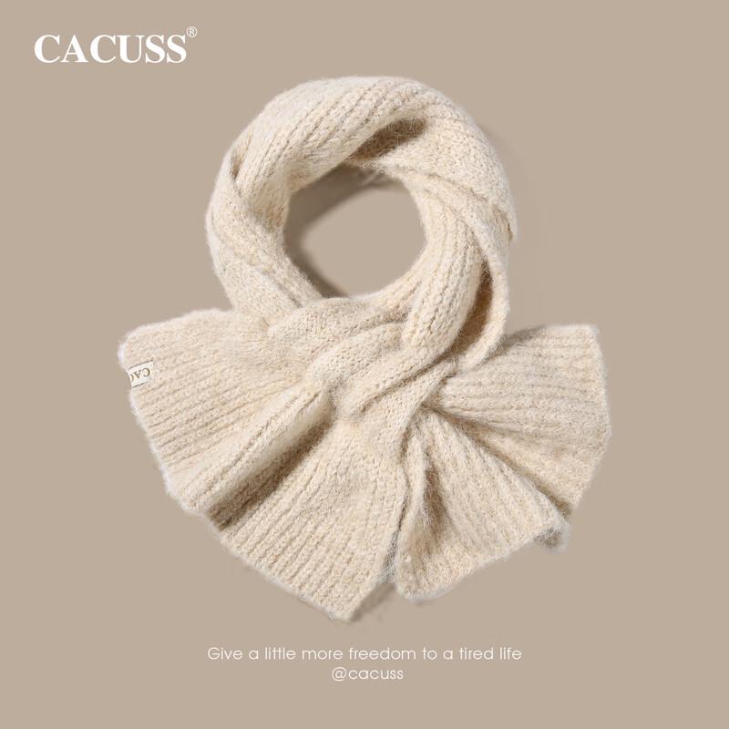 CACUSS Women's Warm Knitted and Plush Scarves & Neck Warmers