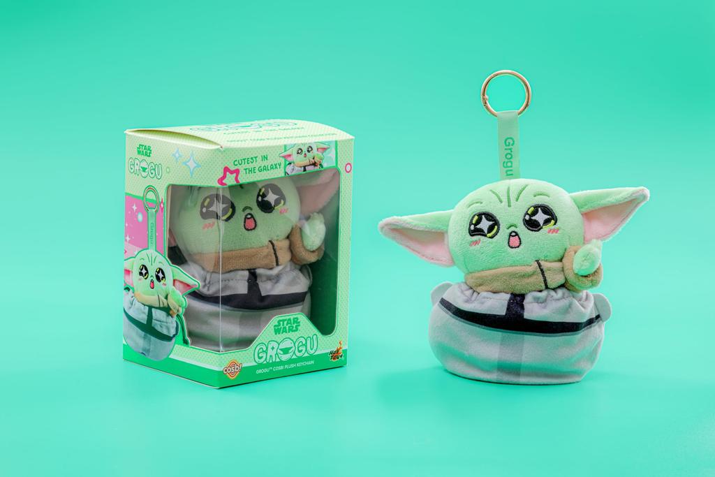 Hot Toys ZAKKA Cosby Plush Toy Star WarsGrogu: Cutest In the Galaxy Grogu (Mandalorian Helmet)