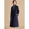 Women's Elegant Wool Blend Double-faced Mid-length Coat