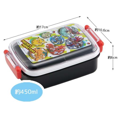 Skater Bento Box 450ml Pokemon 23 Antibacterial for Children Made In Japan RBF3ANAG-A