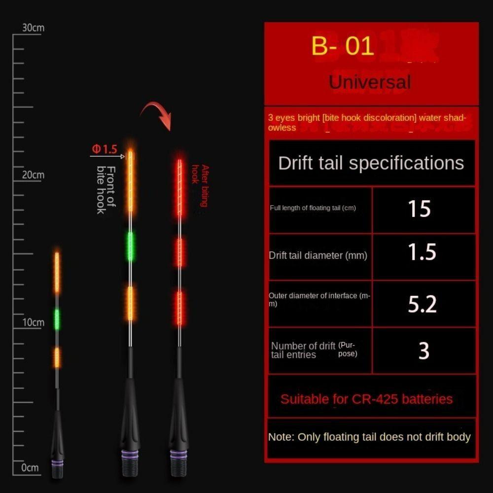 1 шт. сверхчувствительный светодиодный рыболовный умный поплавок для ночной рыбалки, светящийся поплавок для ночной рыбалки