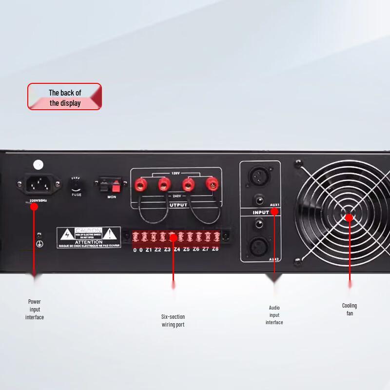 SAST SA Series 1500W Professional Public Address Amplifier CN plug (adapter included)