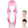 CaseEden Cosplay Премиум Набор из 2 сеток для парика, Парик, Длинный, 80 см, Термостойкий, Розовый, (WIG6026)
