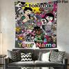 Name Custom tokidoki Wall Tapestry Aesthetic Wall Hanging Printed Fabric Blanket Decorative Tapestries for Bedroom Living Room Home Decor