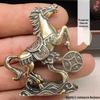 Handmade Brass Chinese Zodiac Horse Figurine: Bring Wealth & Prosperity - Small Home Ornament & Tea Pet Gift