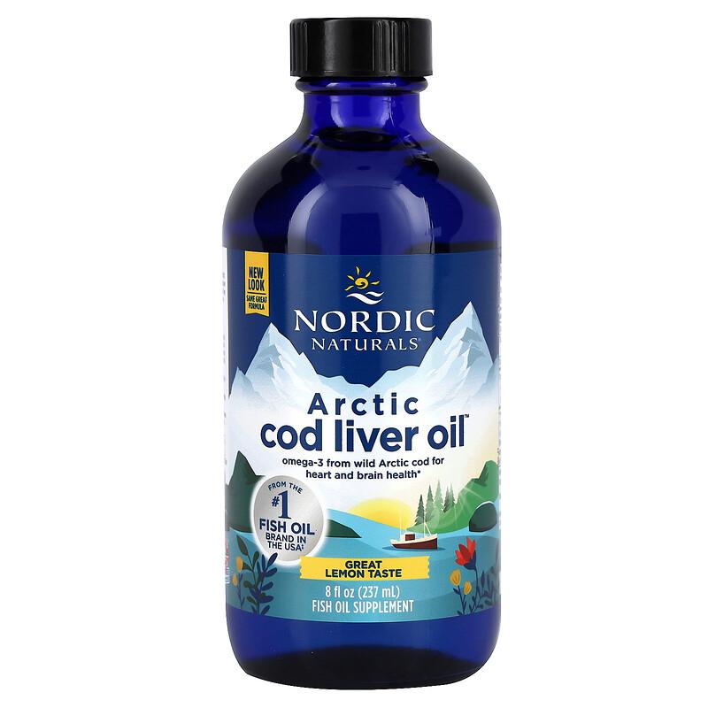 Arctic Cod Liver Oil™, Lemon, 8 fl oz (237 ml)