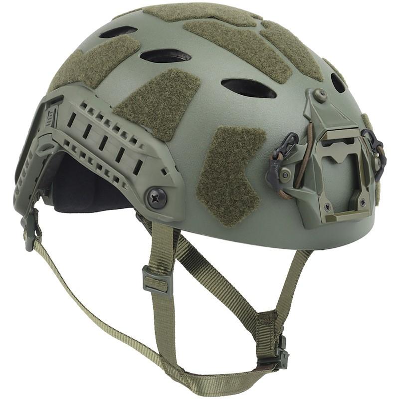 FAST/BJ Lightweight Tactical Training Helmet Hole Solid Color Headphone Slot Adjustable Rails