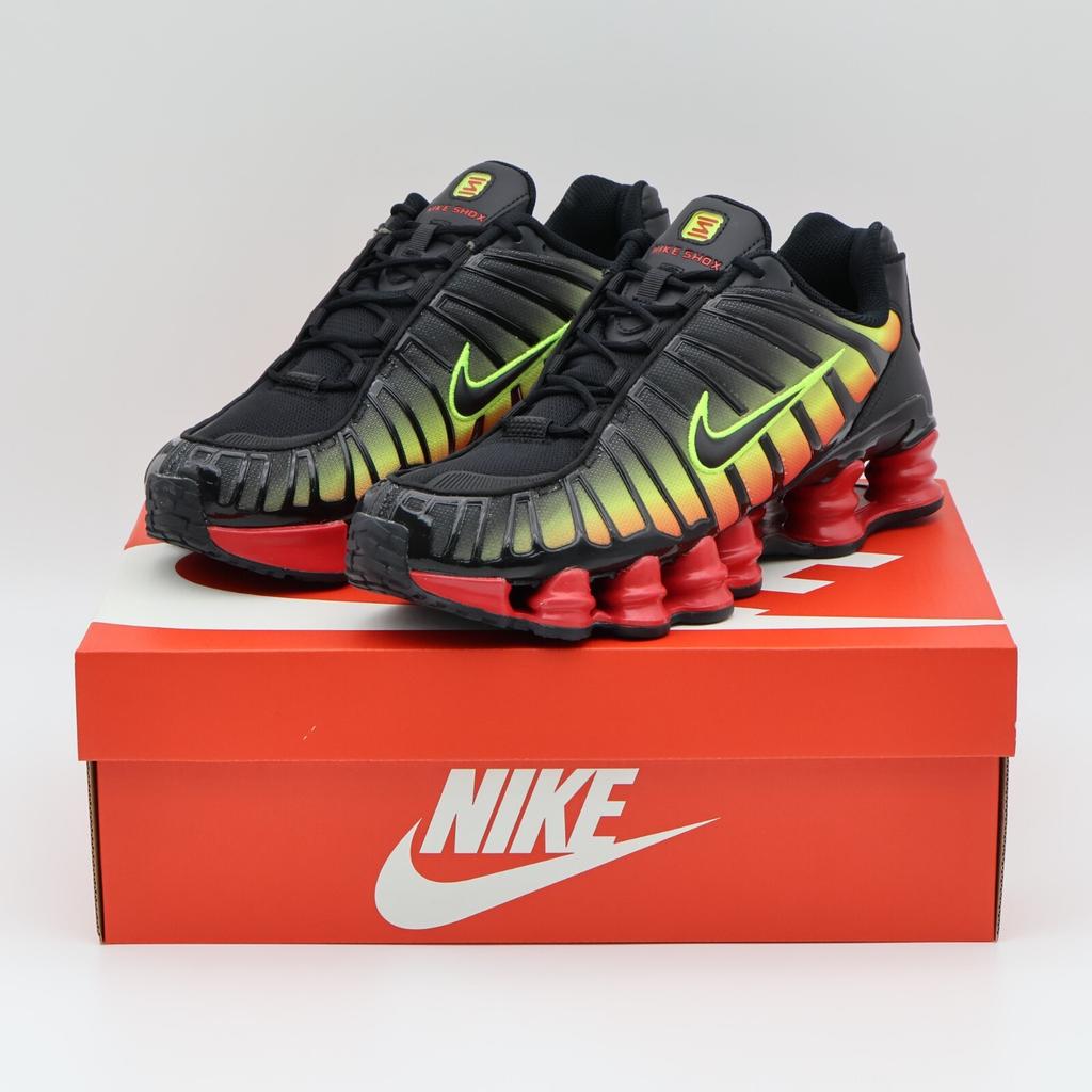 HJ9609-001 Nike Shox TL Черный и Вольт (Женский)