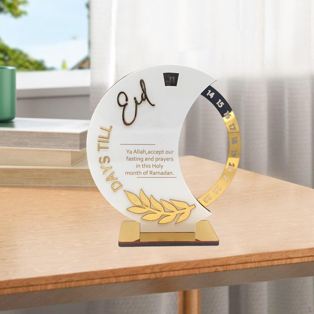 Мусульманский календарь Рамадан Адвент Коллекция акриловых табличек Центральное украшение стола Украшение Ид Мубарак